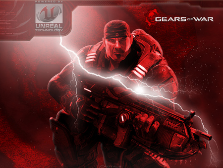 Gears of War - Red w/ Lightning