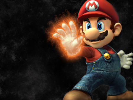 Mario Throwing a Fireball